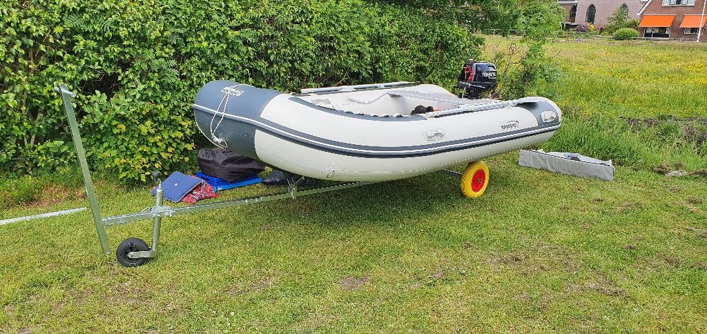 Rubberboot Marine Buitenboordmotor 4 pk Tohatsu, Aluminium, Zo goed als nieuw, Benzine, Minder dan 70 pk