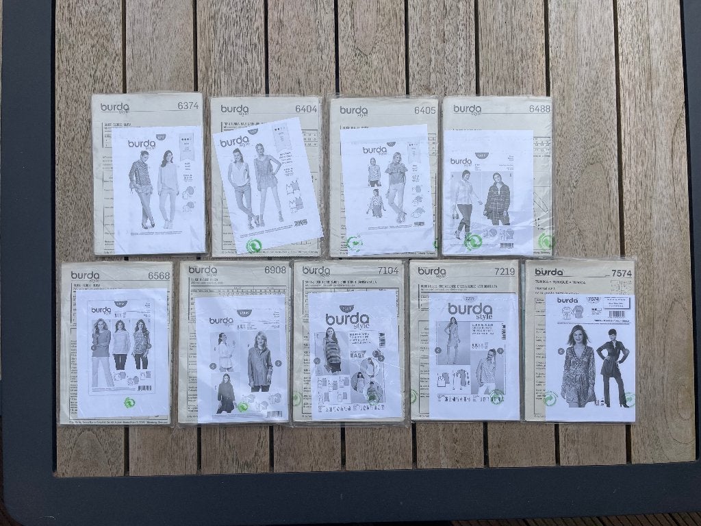 Burda naaipatronen blouses, Overige typen, Vrouw, Zo goed als nieuw, Burda
