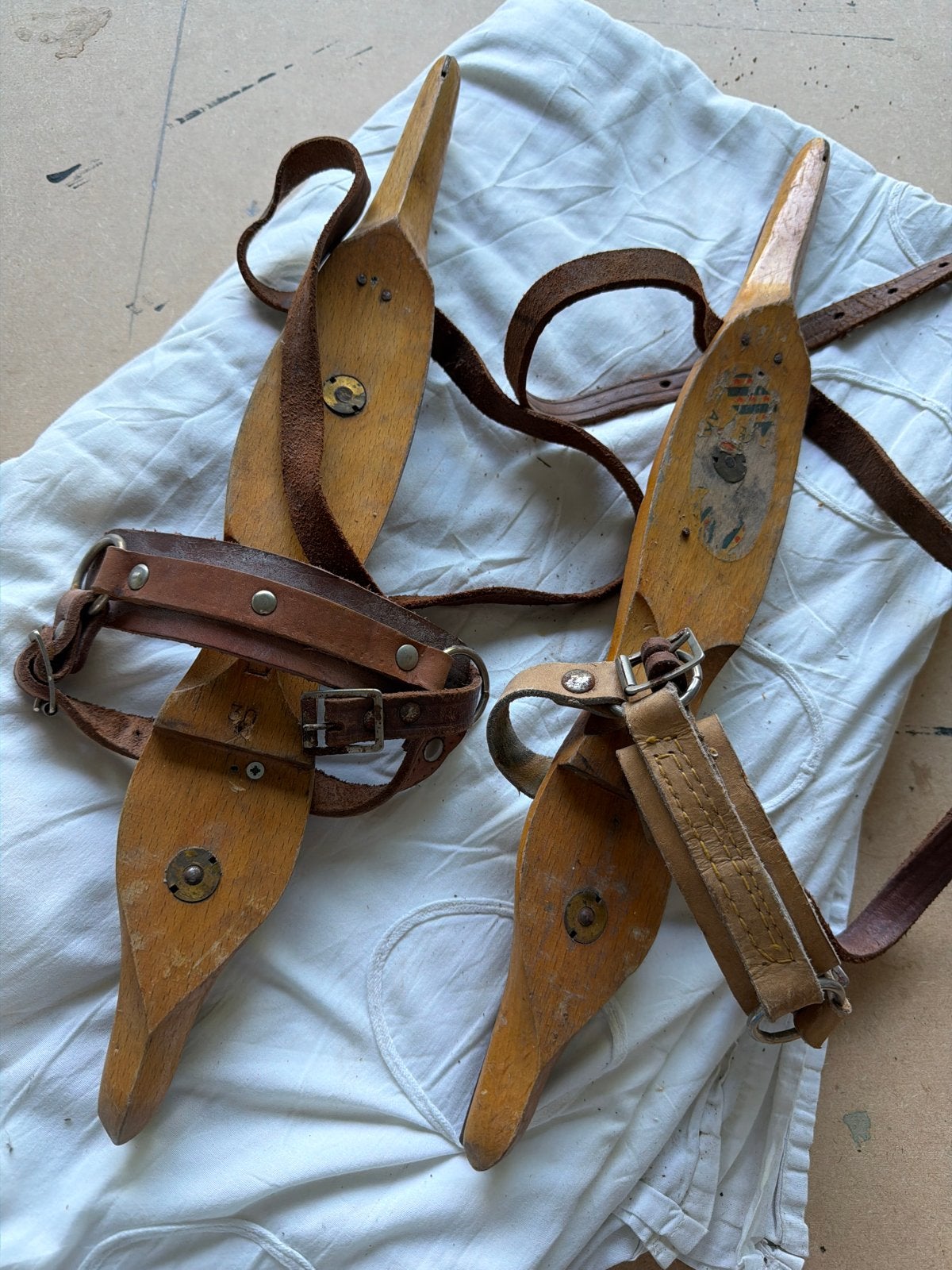 Vintage Friese doorlopers schaatsen, maat 30, Ophalen, Gebruikt, Friese doorlopers, Overige merken