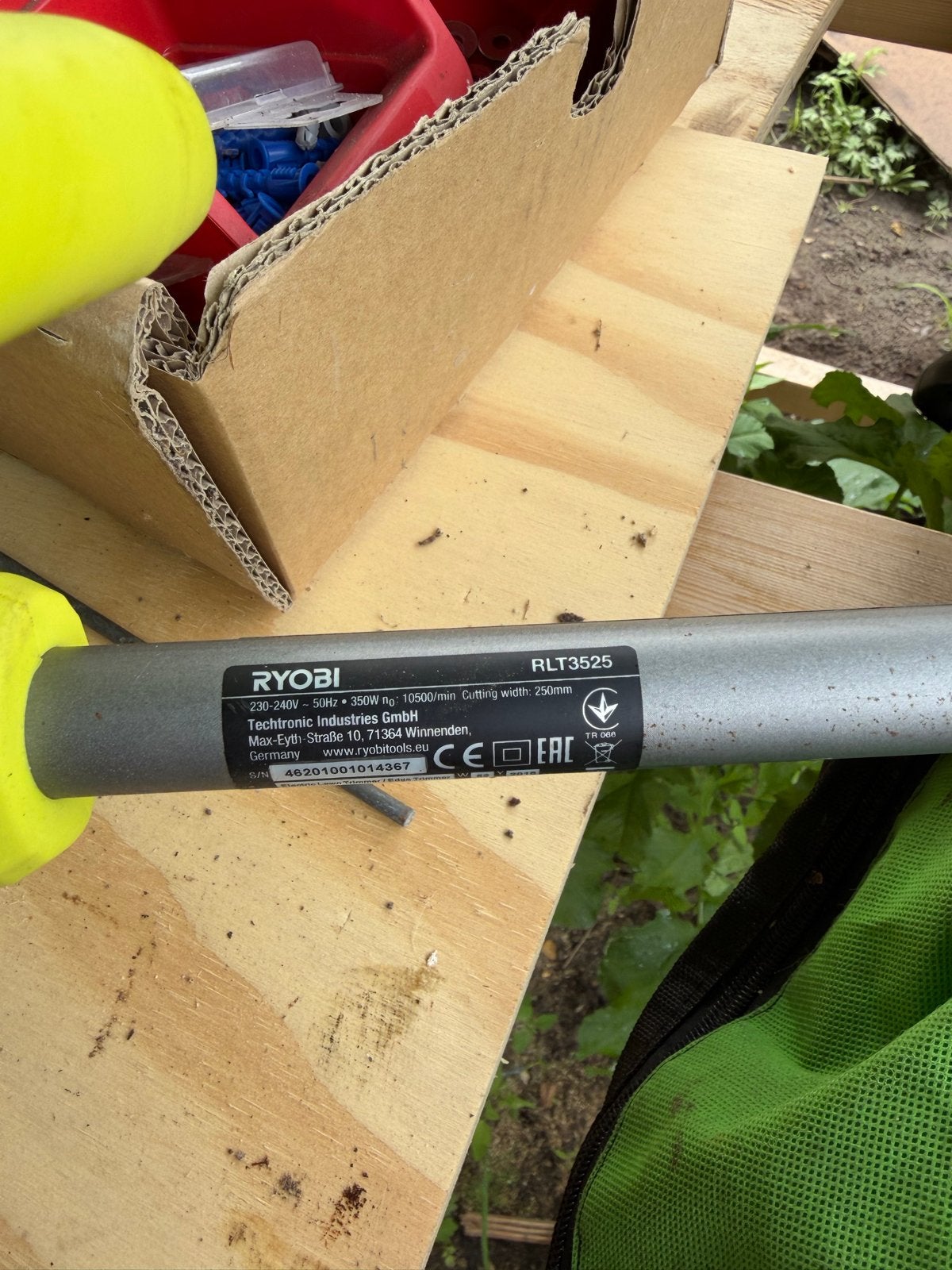 Ryobi RLT3525 Elektrische Grastrimmer - 350W, 25cm, Ophalen of Verzenden, Gebruikt, 10 tot 30 cm, Elektrisch