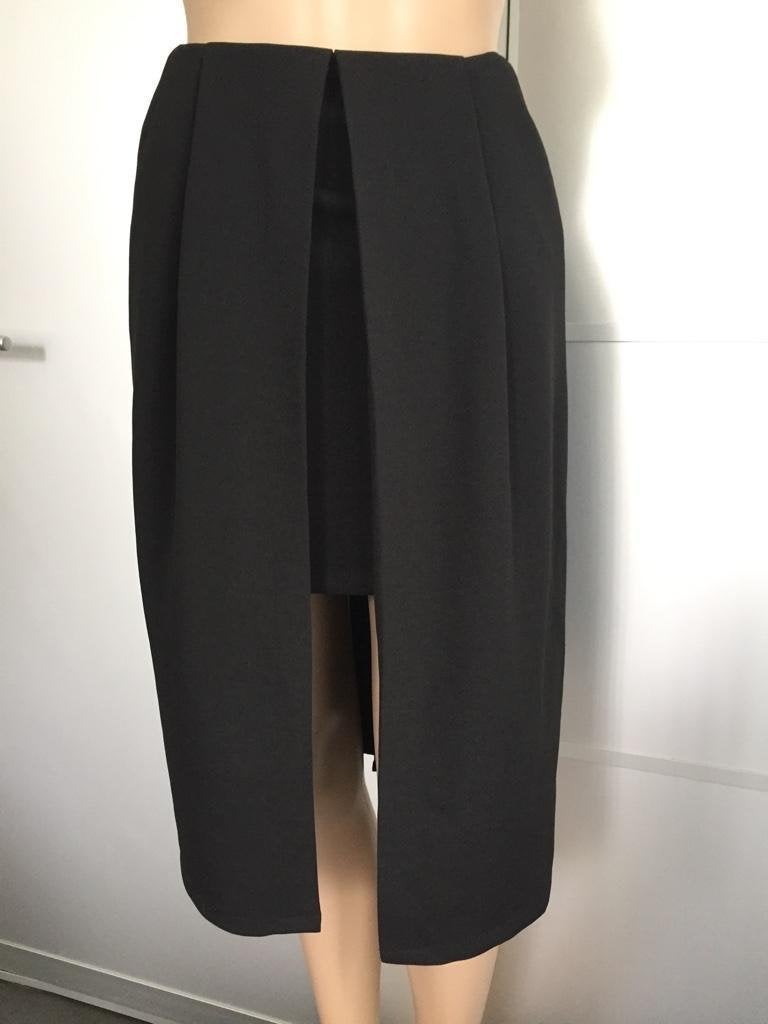 B1246 Nieuw SuperTrash zwart dubbele rok rokje Maat 34/36=XS, Supertrash, Zwart, Nieuw, Ophalen of Verzenden
