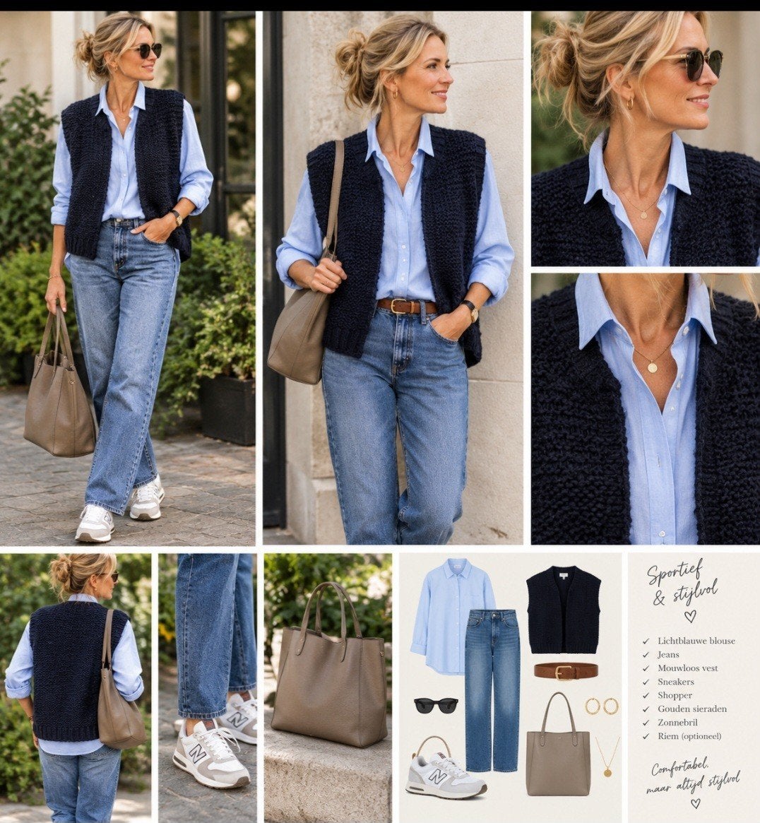 BY BAR donkerblauw gebreid mouwloos vestje XL, BY BAR, Blauw, Maat 42/44 (L), Nieuw