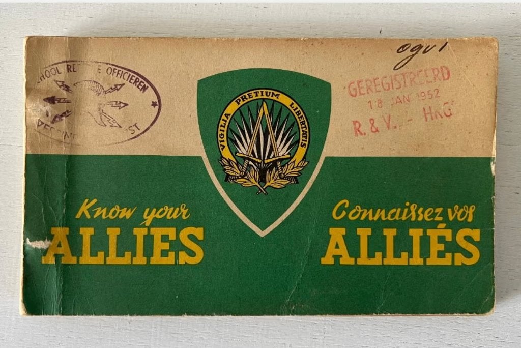 Know your Allies Engels/Frans (1952), Ophalen of Verzenden, Overige soorten, Nederland, Boek of Tijdschrift