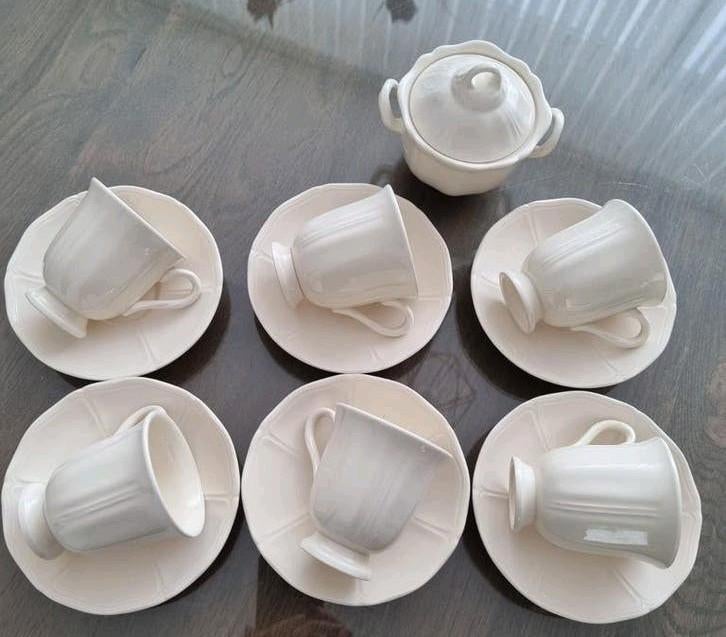 Wedgwood Queen's Plain kopjes en suiker pot, Ophalen of Verzenden
