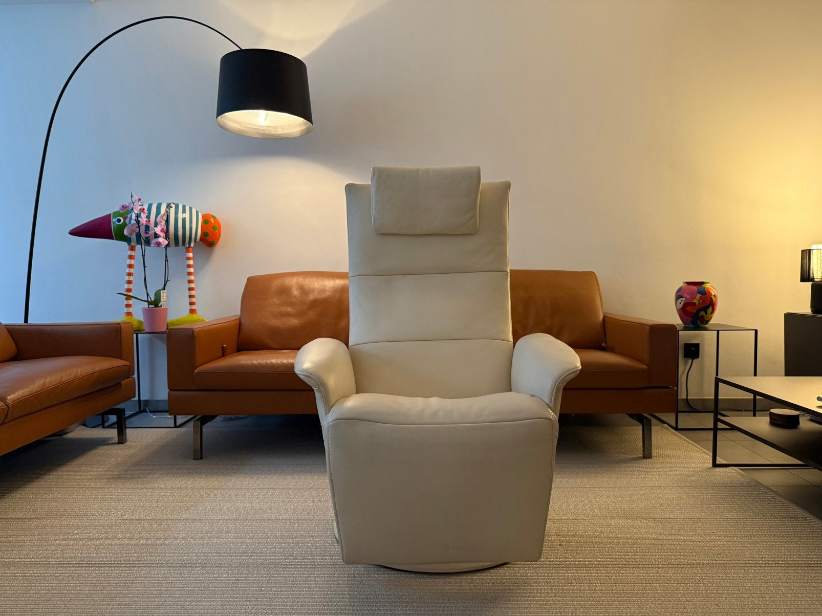 JORI Felini Relax Mono-Move (Topstaat!), Ophalen of Verzenden, Leer, Leolux prominent vitra hukla stressless minotti fritz hansen