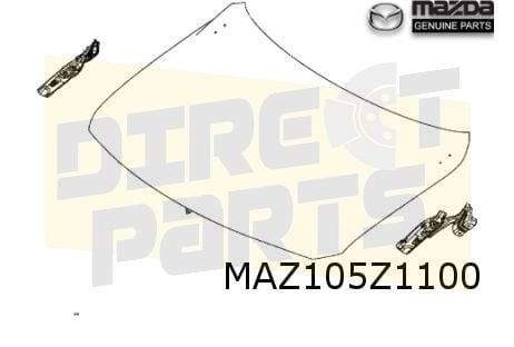 Mazda MX-30 (7/20-) motorkap (te spuiten) Origineel! DNY0523, -, -, Nieuw, Mazda
