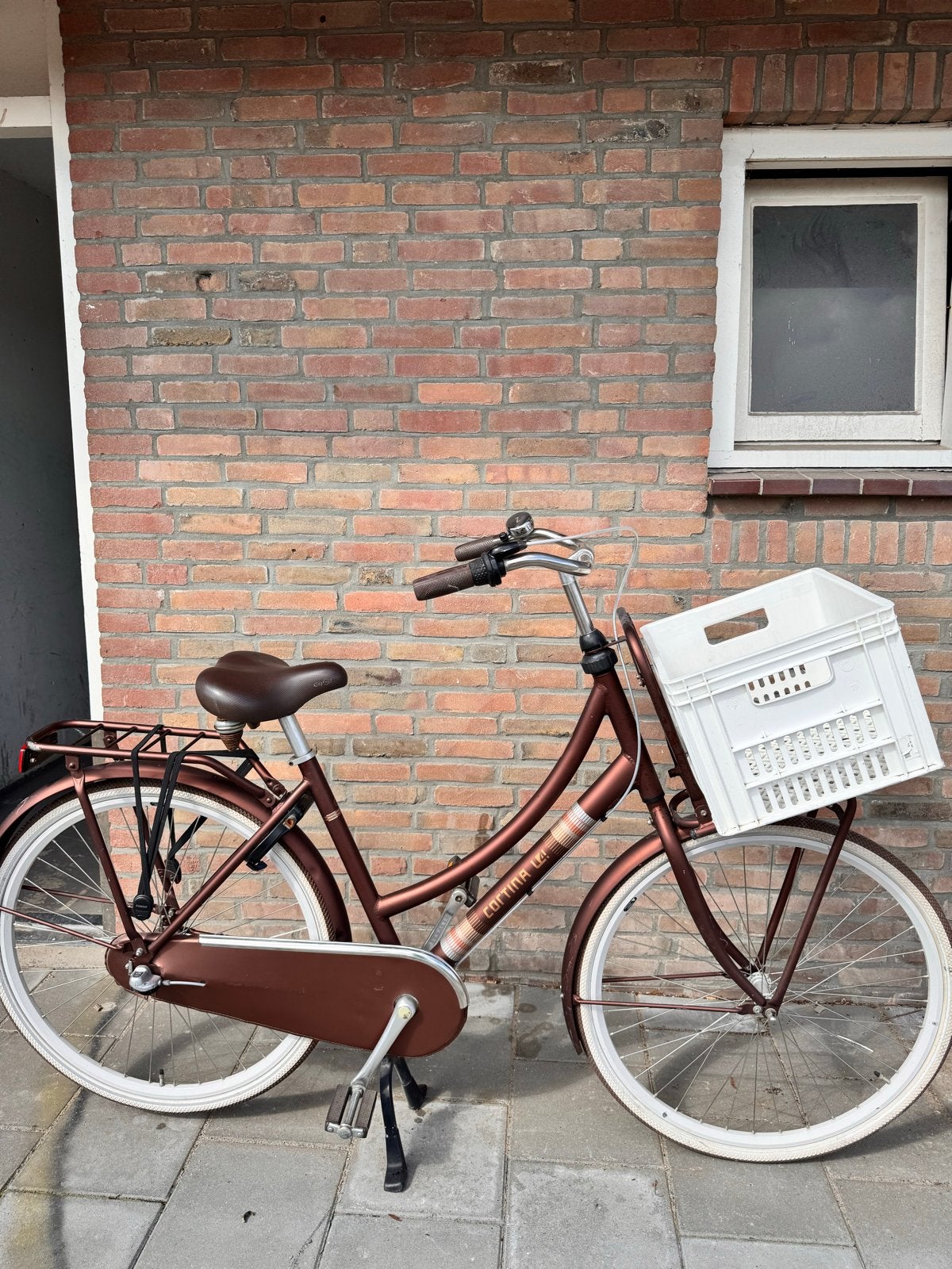 Cortina fiets 28 inch - stijlvol brons, Fietsen en Brommers, Ophalen, Gebruikt, Overige merken