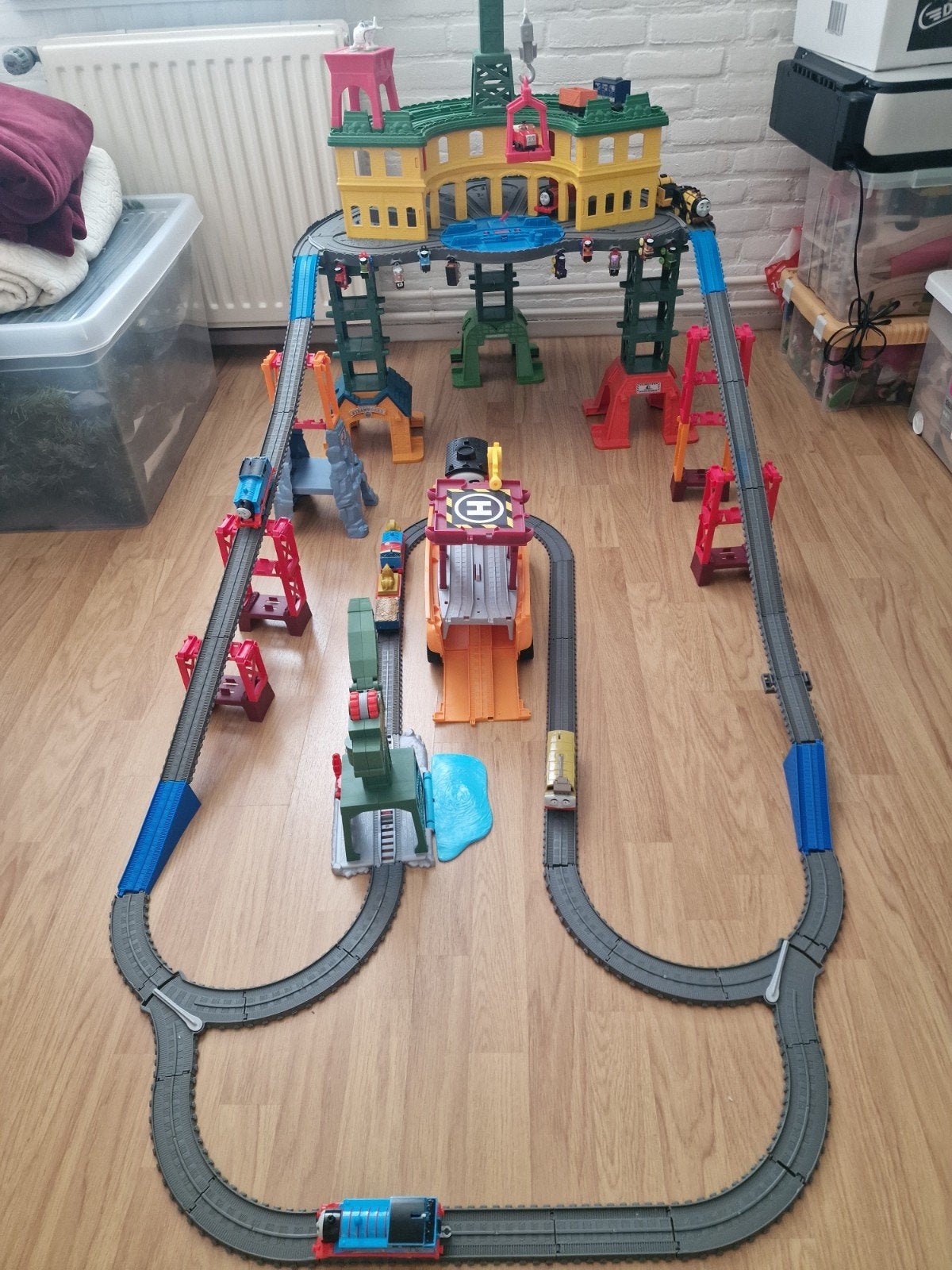 Thomas de Trein Grote Set met Station en Spoor, Kinderen en Baby's, Speelgoed | Thomas de Trein, Ophalen, Gebruikt