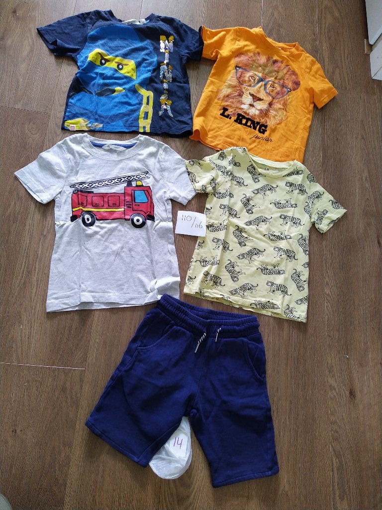 14 - Jongens kleding pakket - Maat 110 / 116 - oa Lego Shirt, Ophalen of Verzenden, Gebruikt, Maat 110