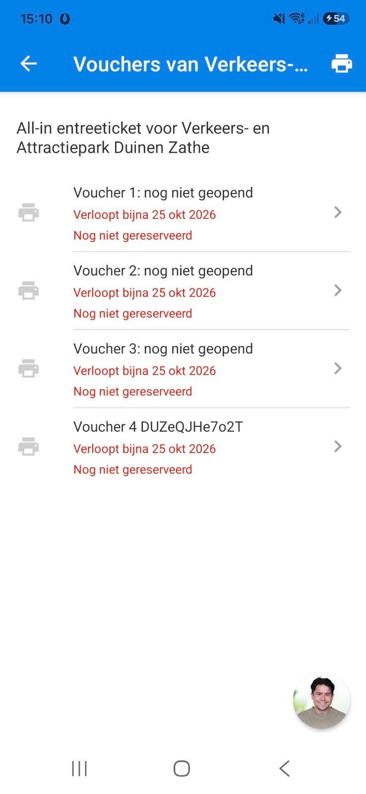 4x ticket Duinezathe Appelscha, Tickets en Kaartjes, Drie personen of meer, Ticket of Toegangskaart