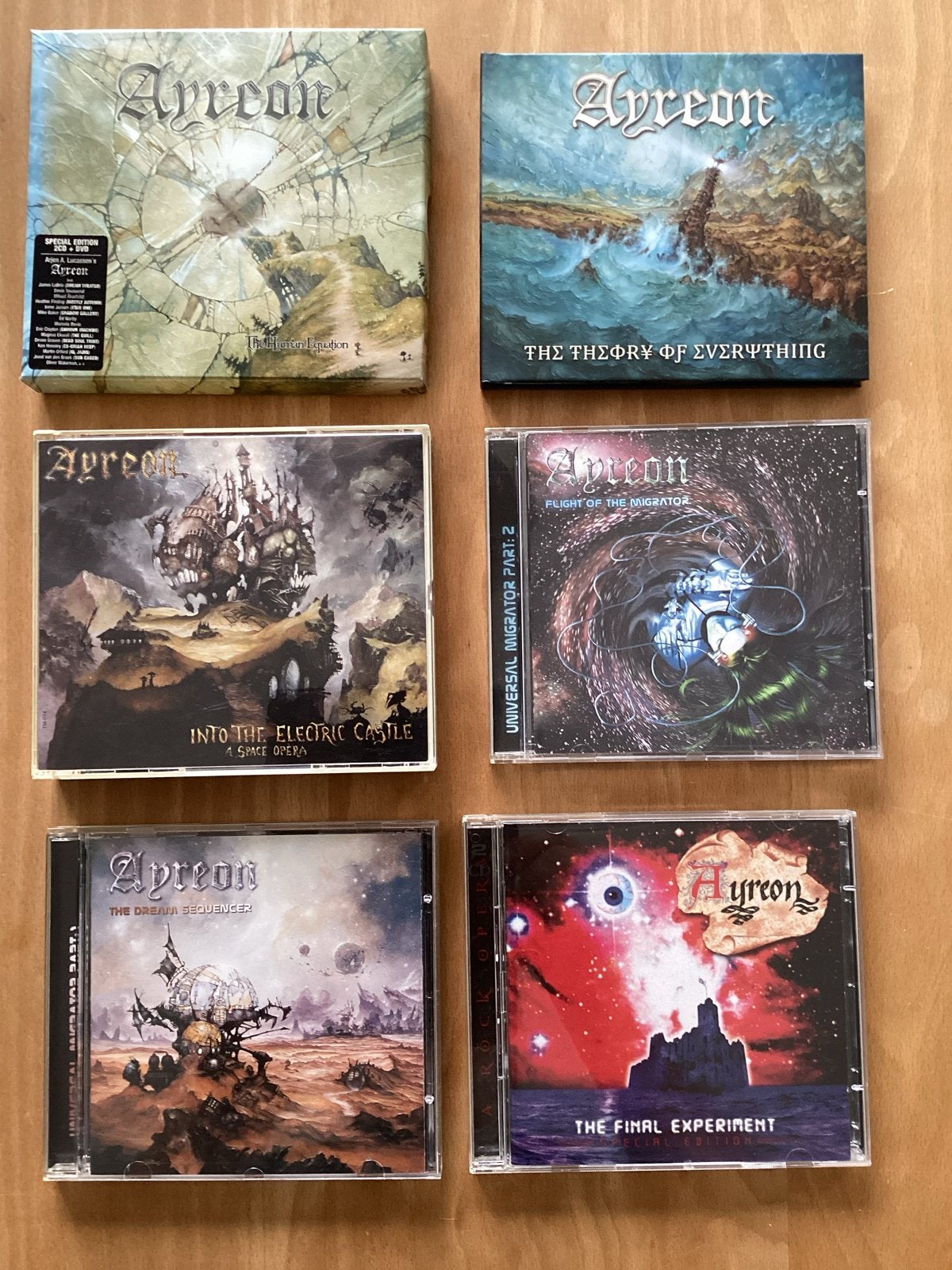 Ayreon CD collectie - 6 albums, zo goed als nieuw, Ophalen, Zo goed als nieuw, Album, Bonusmateriaal