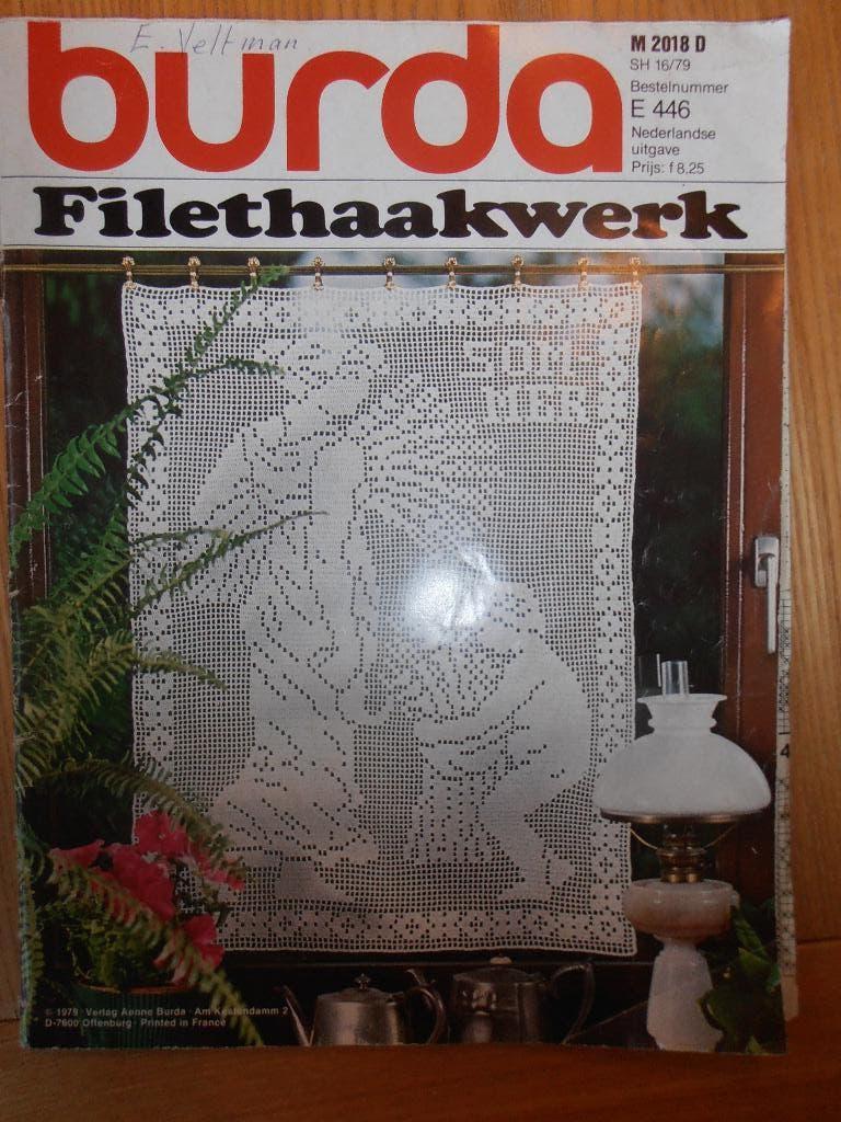 Burda filethaakwerk E466, Boeken, Ophalen of Verzenden, Zo goed als nieuw, Burda