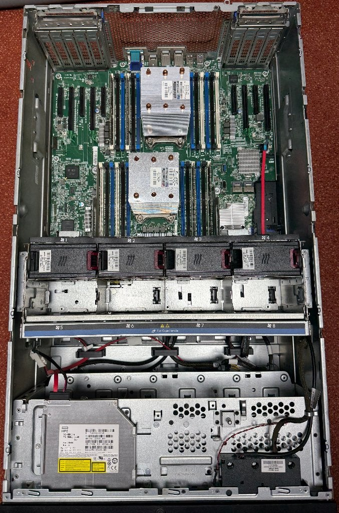 HP Proliant ML350 Gen9 server, 2x Xeon, 64GB, 7,5 TB, Computers en Software, Ophalen, Gebruikt, 64 GB, 2 tot 3 Ghz