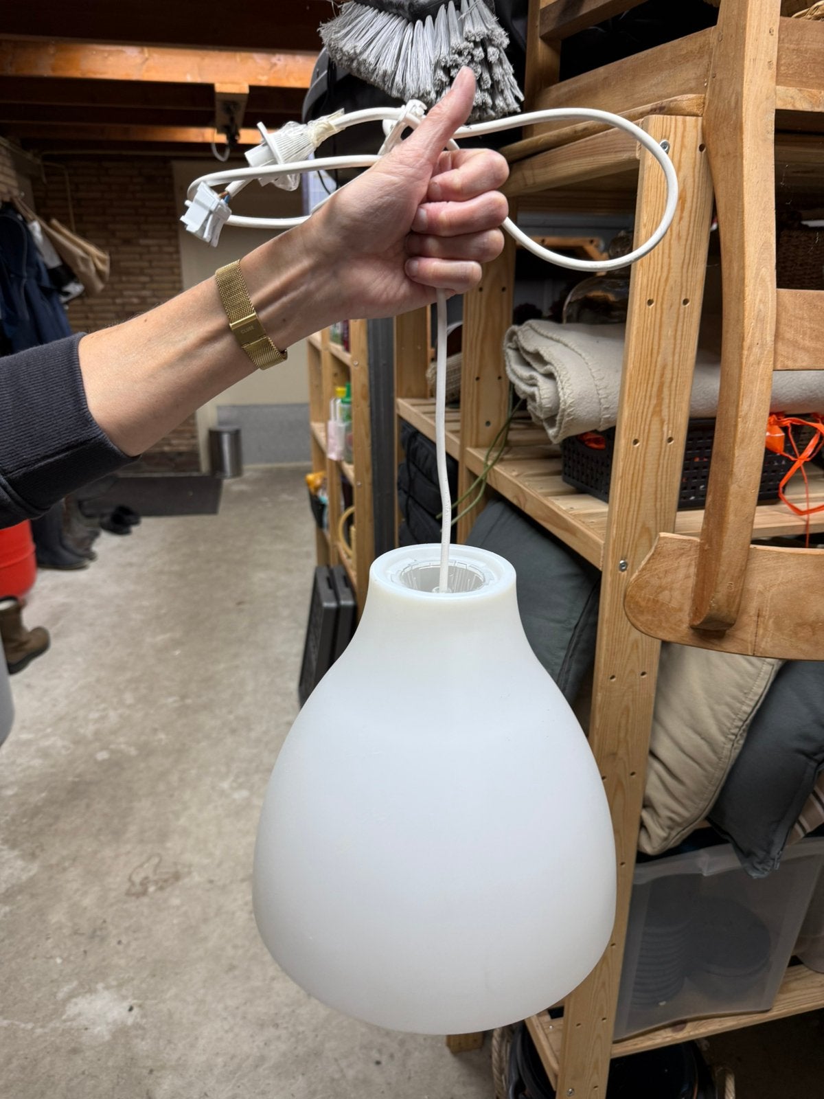 Kunststof lamp, Ophalen, Zo goed als nieuw, Kunststof