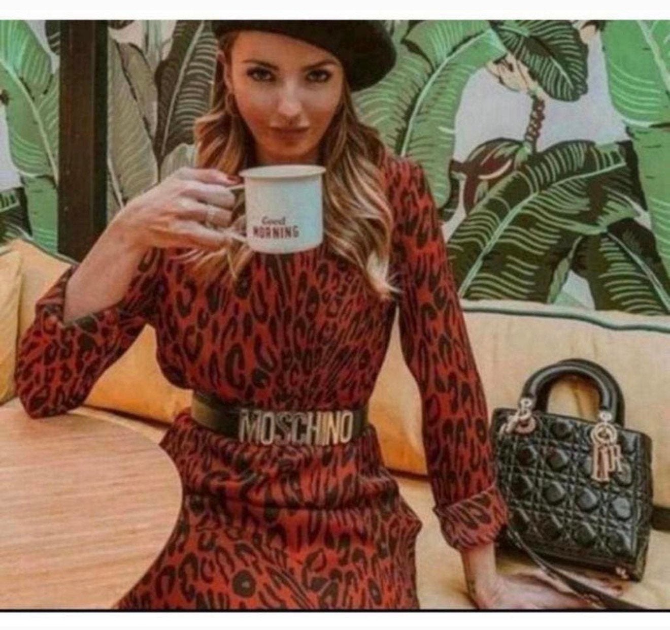 ZARA gevlekte rode jurk dierenprint luipaard print Nieuw XL, Maat 46/48 (XL) of groter, Nieuw, Ophalen of Verzenden, H