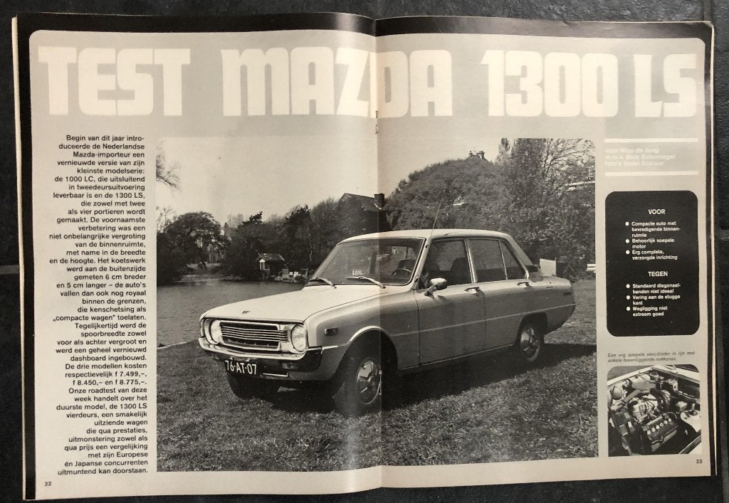 Mazda 1000 - 1200 - 1300 ( Familia ) testen in Autovisie ea, Gelezen, Mazda, Ophalen of Verzenden, Autovisie