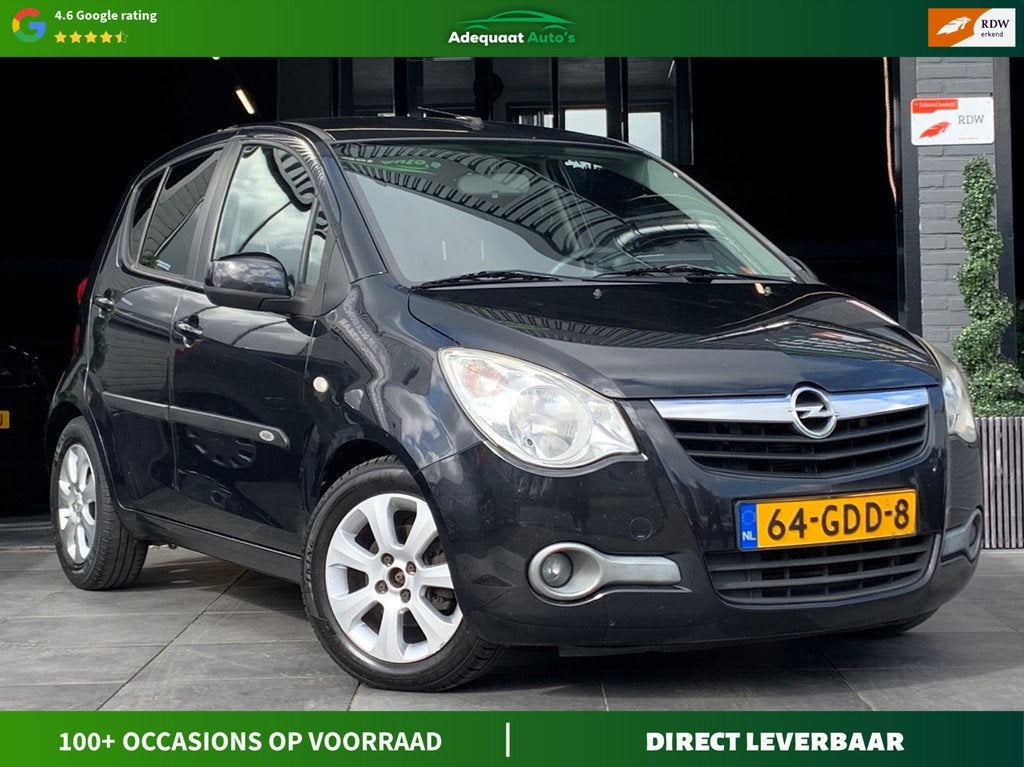 Opel Agila 1.2 Enjoy|2e eig|Airco|El.Ramen|APK, Auto's, Opel, Voorwielaandrijving, 4 cilinders, Zwart, Origineel Nederlands