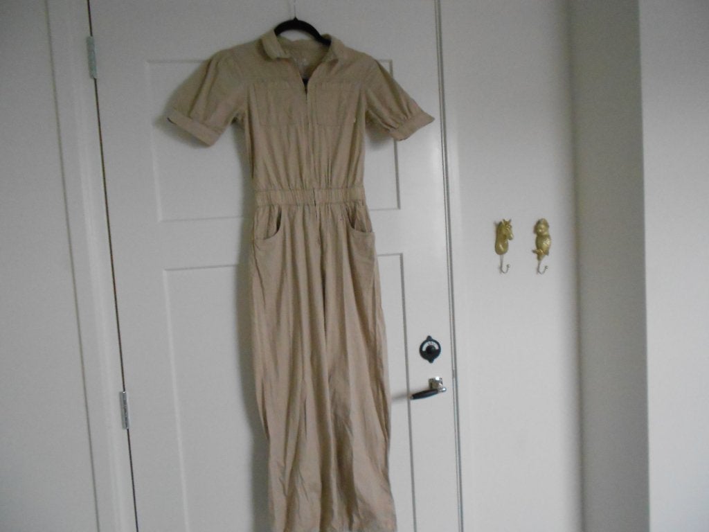 Blue Ridge beige jumpsuit, maat 158., Broek, Zo goed als nieuw, Blue Ridge, Verzenden