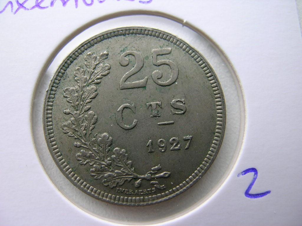 25 Centimes 1927 Luxemburg (nr 2), Ophalen of Verzenden, Overige landen, Losse munt
