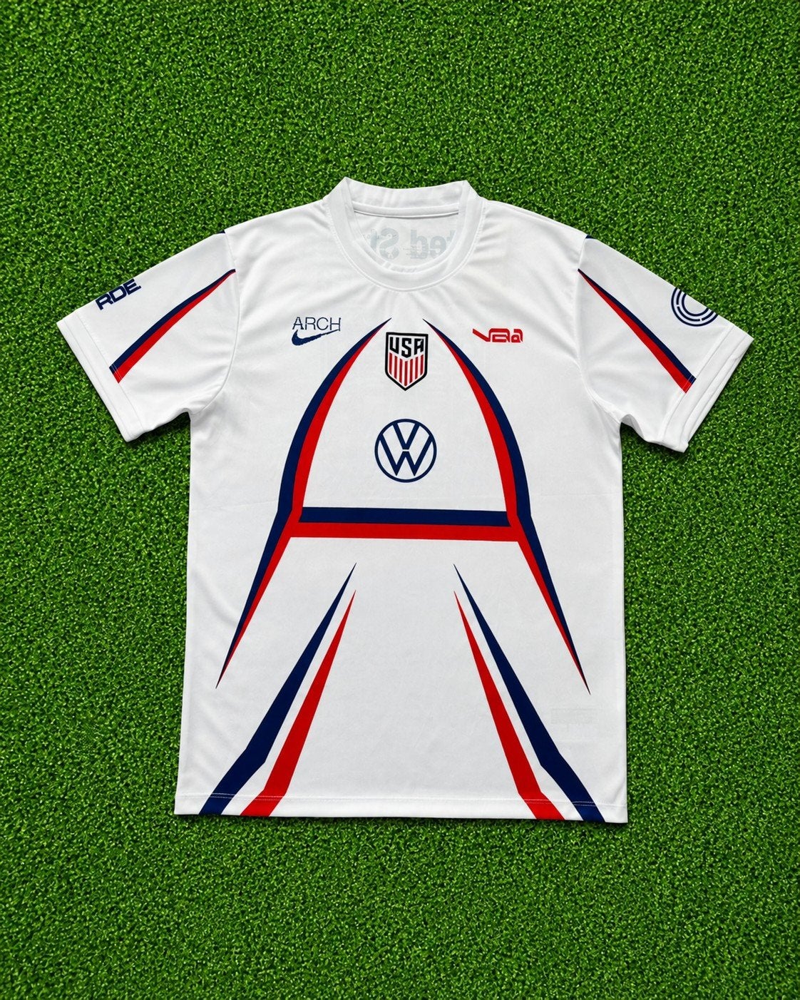 USA Pre-Match Voetbalshirt - Wit/Rood/Blauw, Ophalen of Verzenden, Zo goed als nieuw, Shirt