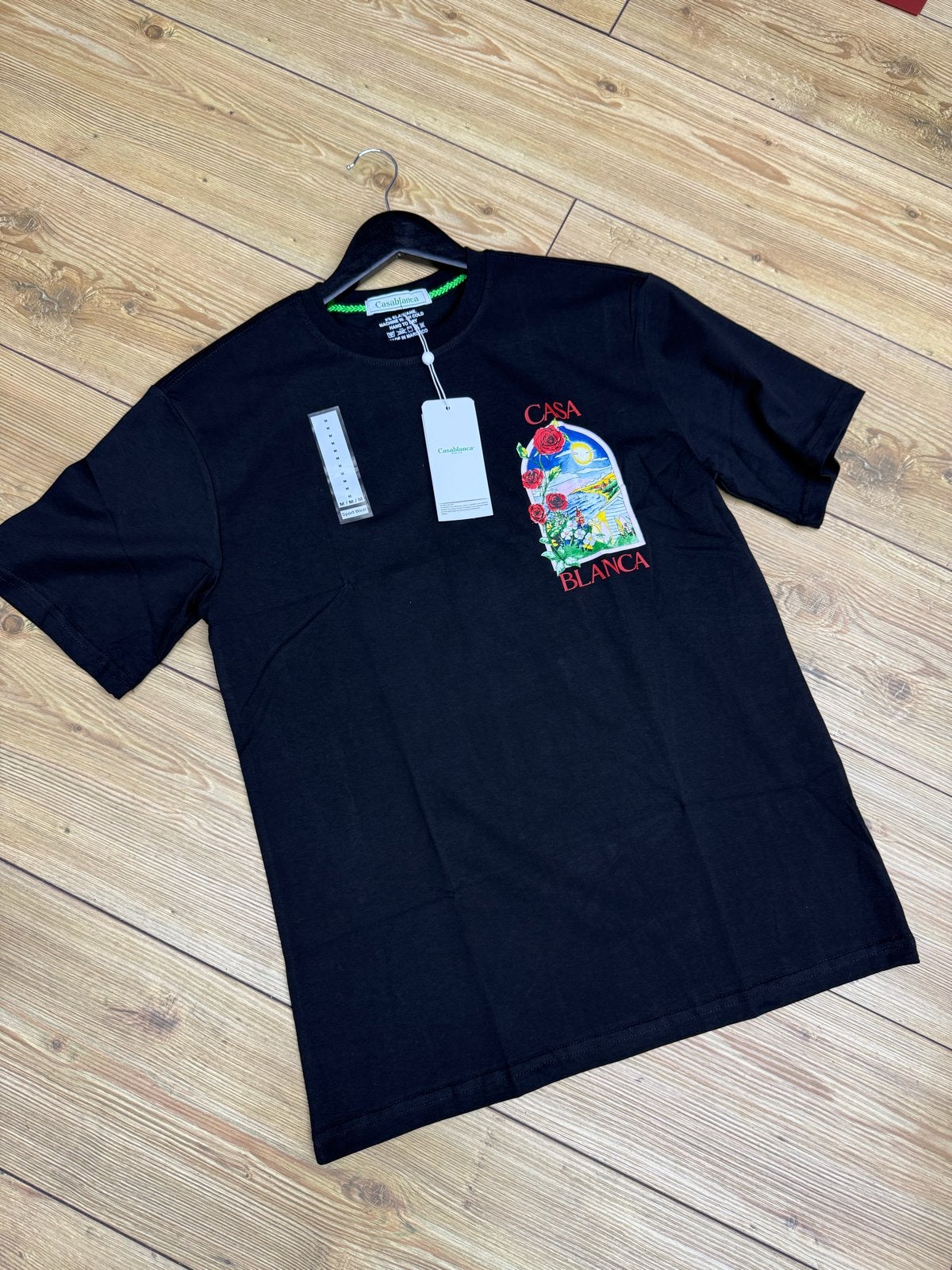 Casablanca T-shirt met print - Maat M-L, Kleding | Heren, T-shirts, Ophalen of Verzenden, Nieuw, Maat 48/50 (M), Zwart