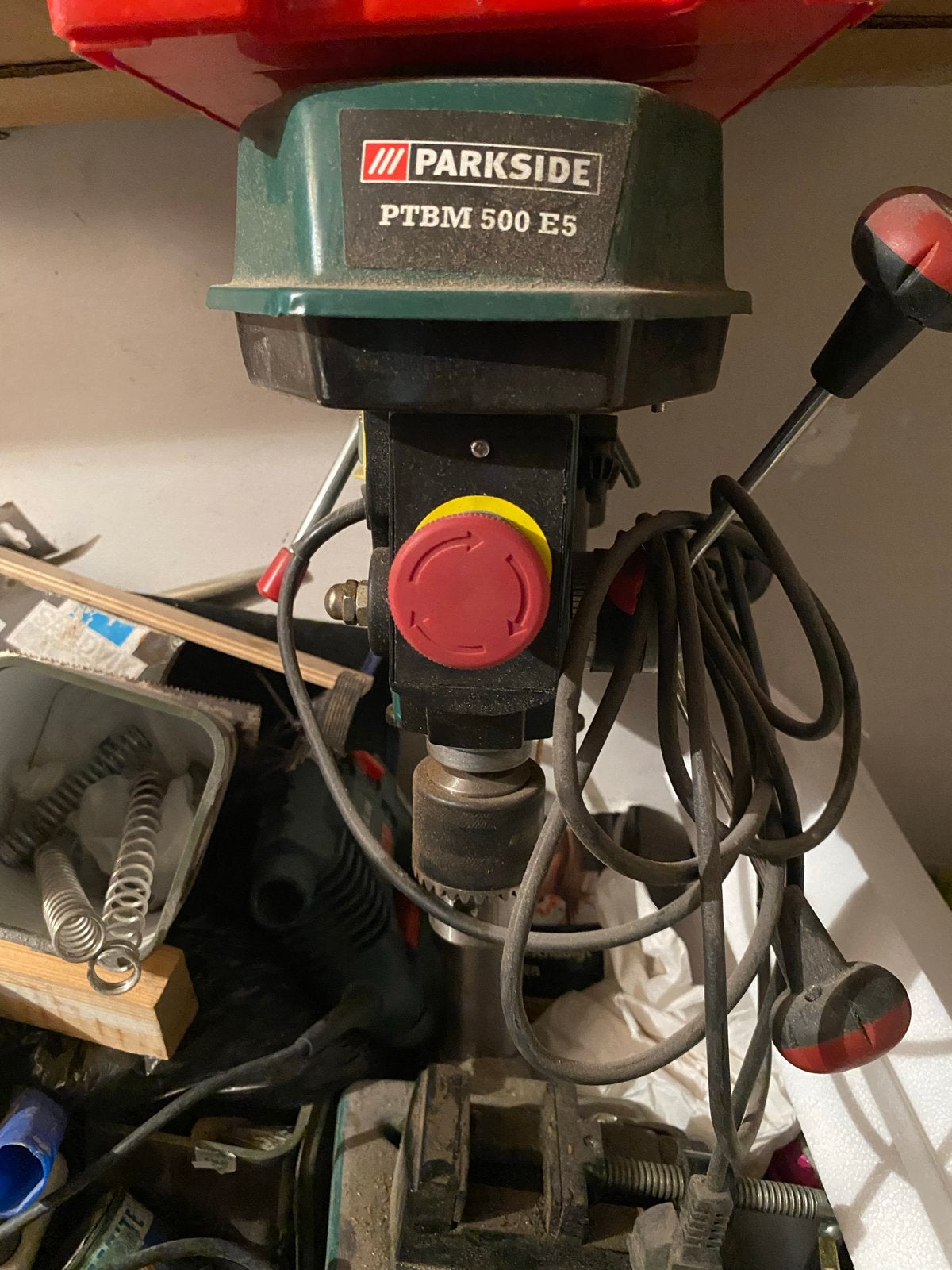 Parkside Kolomboormachine PTBM 500 E5, Ophalen of Verzenden, Gebruikt, 400 tot 600 watt, Kolomboormachine