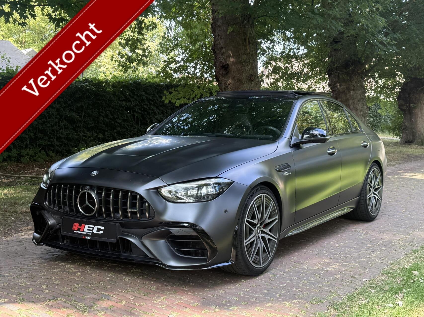 Mercedes C-klasse AMG 63 S E Performance Pano|HuD|360|Burmes