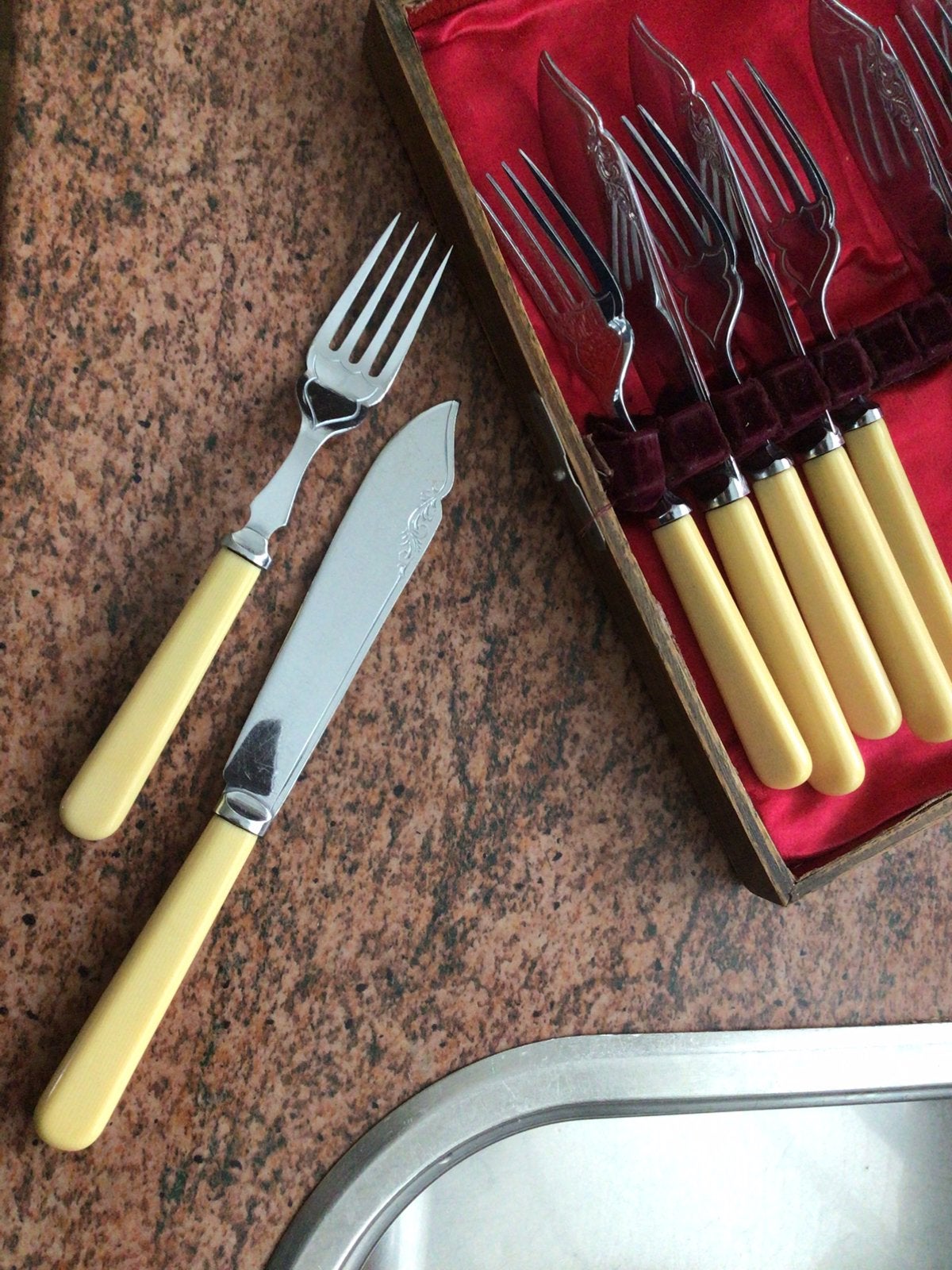 Art Deco visbestek, Antiek en Kunst, Ophalen of Verzenden