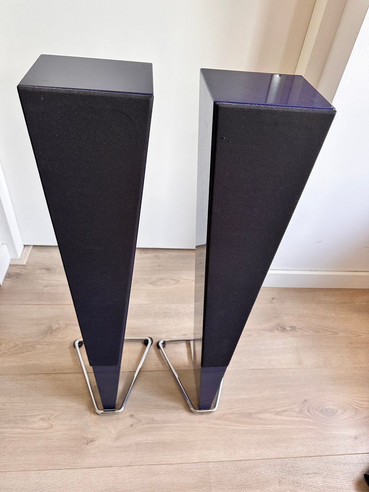 Nederlandse Design Speakers Metallic Blauw, Ophalen, Zo goed als nieuw, Overige merken