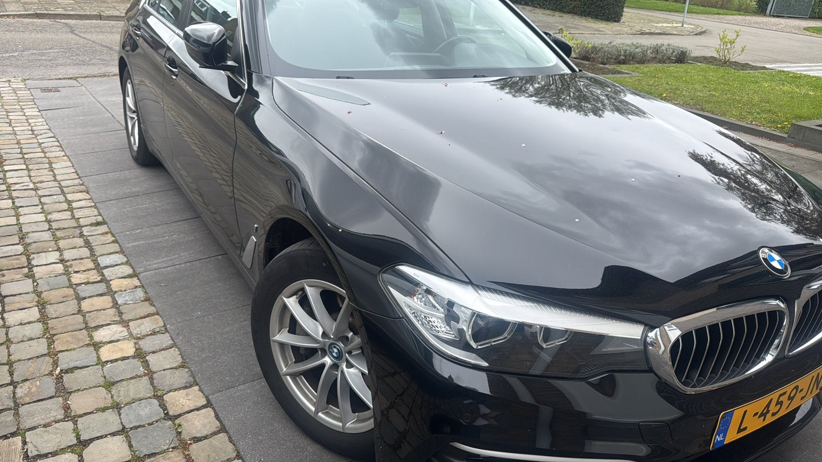 BMW 530e High Performance Aut. 2018 Dealer Onderhouden, Auto's, 1998 cc, 4 cilinders, Lichtsensor, Zwart