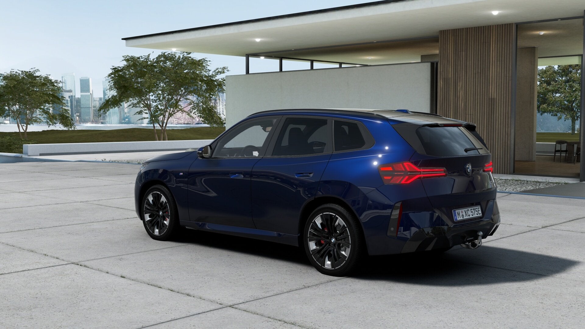BMW X3 30e xDrive M Sport Automaat / Trekhaak / Panoramadak, Auto's, Automaat, Zwart, 4 cilinders, Blauw