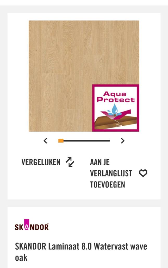 Hornbach waste skandor laminaat, Doe-het-zelf en Verbouw, Ophalen, 50 tot 150 cm, Nieuw, 10 m² of meer