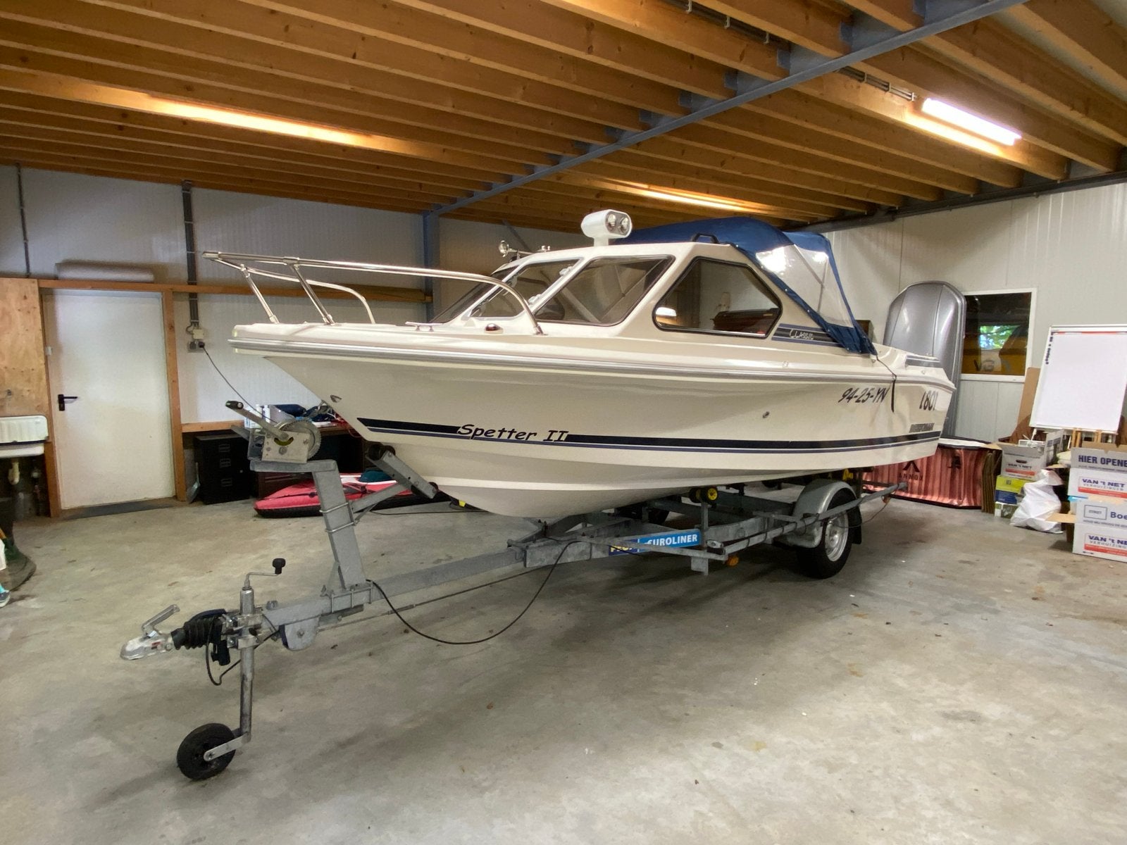 Beekman Alfa 540 met Yamaha buitenboordmotor, Gebruikt, Afdekzeil, Kajuitboot, Buitenboordmotor