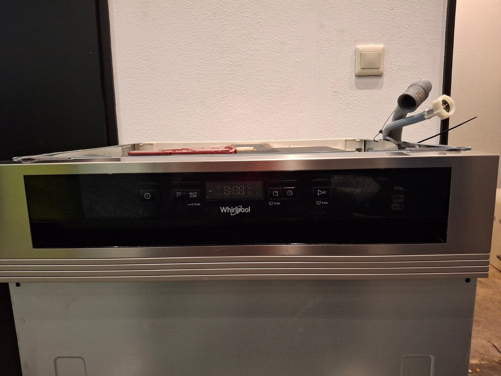 Wirlpool WBC 3C26 X Inbouw vaatwasser(half-geintregeerd), Ophalen of Verzenden, Inbouw, Minder dan 85 cm