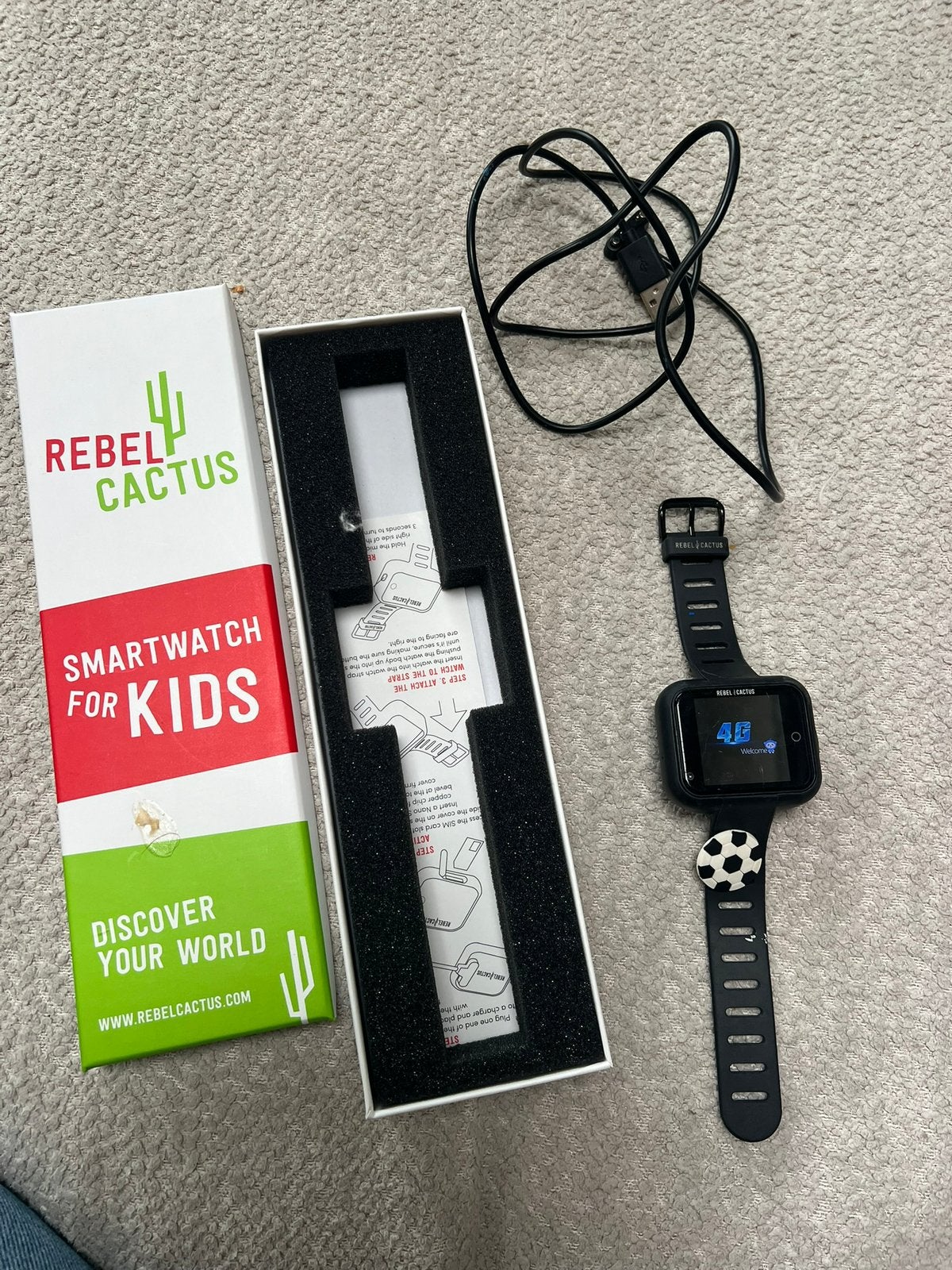 Rebel horloge, Ophalen, Zo goed als nieuw, Zwart, Android