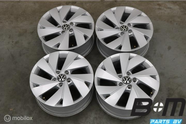 ORIGINEEL! 17 inch Belmont velgen VW Golf / Caddy 5H0601025B, Auto-onderdelen, Gebruikt, Velg(en), 17 inch, Personenwagen