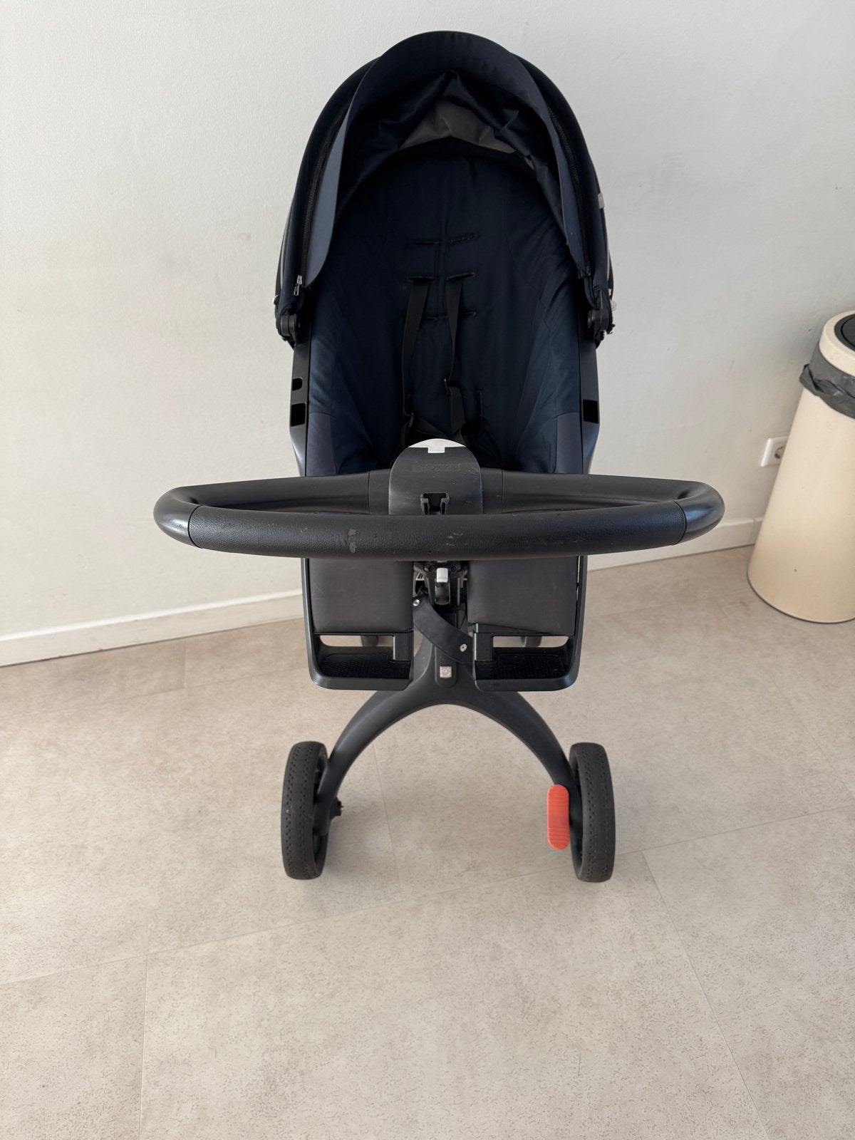 Stokke Xplory V6 Kinderwagen - Zwart, Kinderen en Baby's, Ophalen of Verzenden, Gebruikt, Kinderwagen, Overige merken