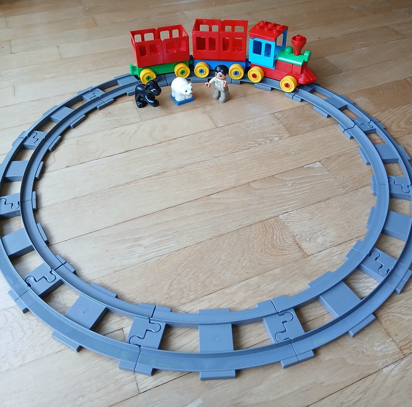 Lego Duplo Treintje Met Twee Dieren En Verzorger, Ophalen of Verzenden, Zo goed als nieuw, Duplo