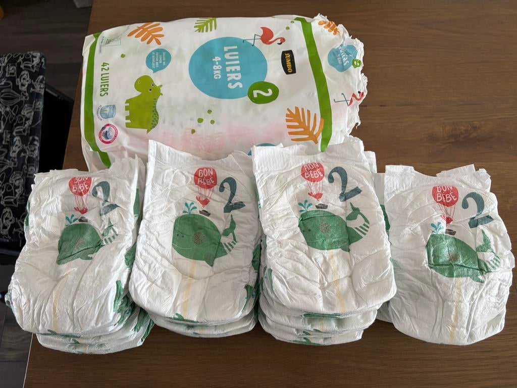 Luiers maat 2 (+- 80 stuks), Kinderen en Baby's, Badjes en Verzorging, Ophalen, Nieuw, Overige typen, Overige merken