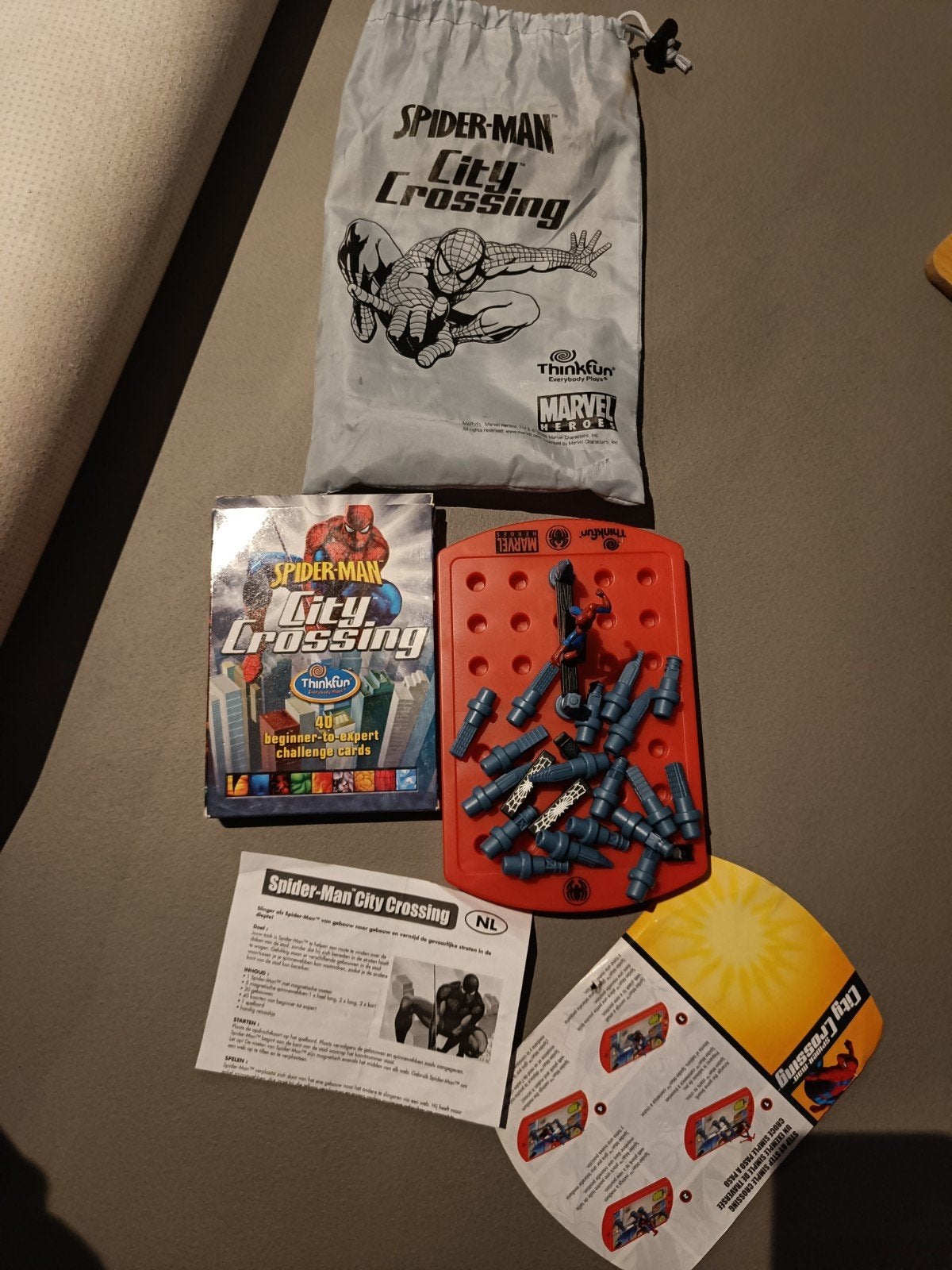 Thinkfun Spider-Man City Crossing IQ Spel, Een of twee spelers, Thinkfun, Ophalen of Verzenden, Zo goed als nieuw