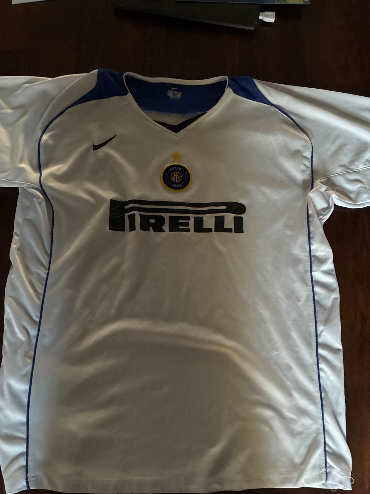 Inter Milan Nike voetbalshirt XL - Wit/Blauw, Maat XL, Ophalen of Verzenden, Gebruikt, Shirt