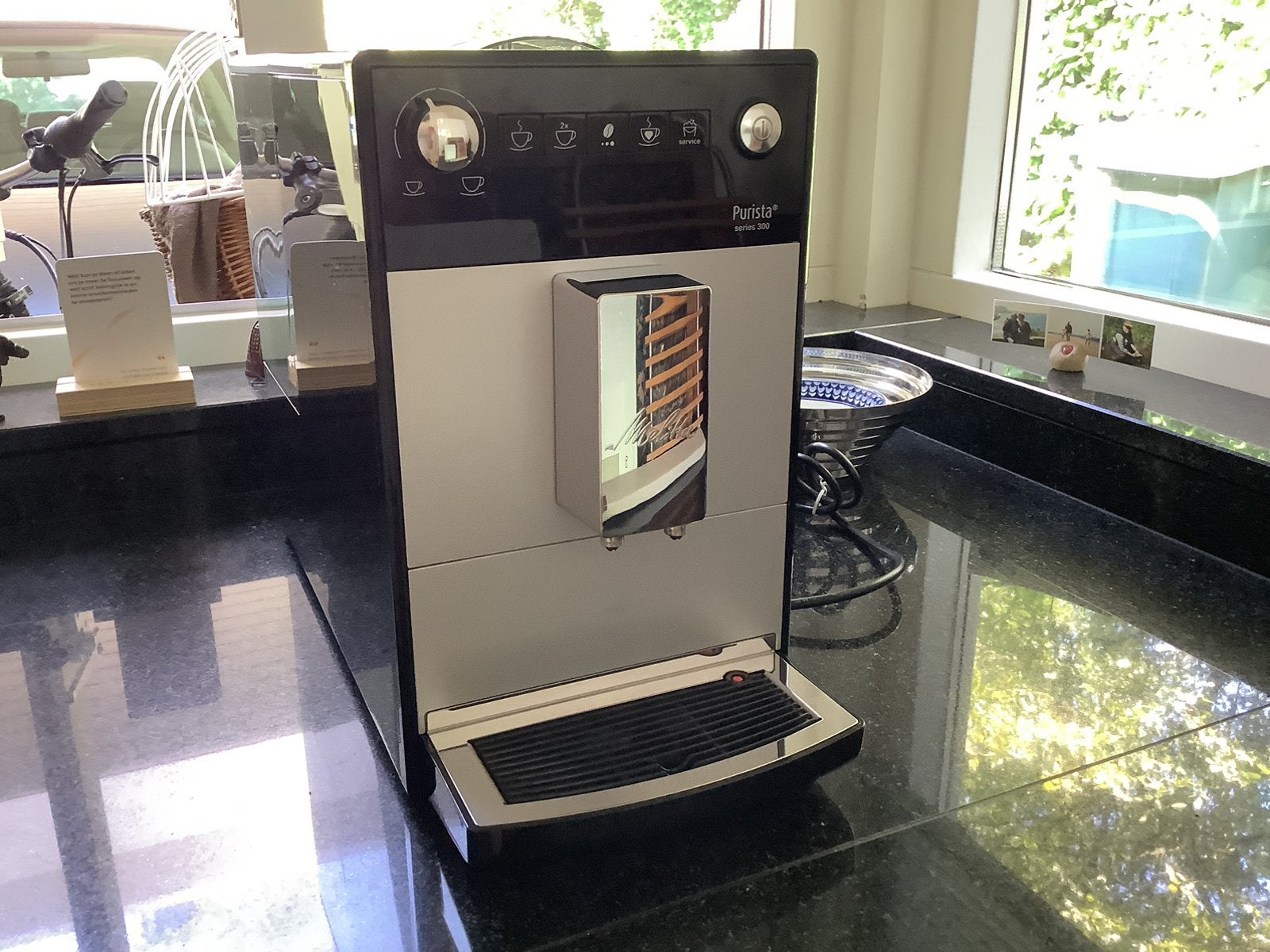 Melitta purista 300 volautomatische koffiemachine, Afneembaar waterreservoir, Gebruikt, Koffiemachine, Koffiebonen