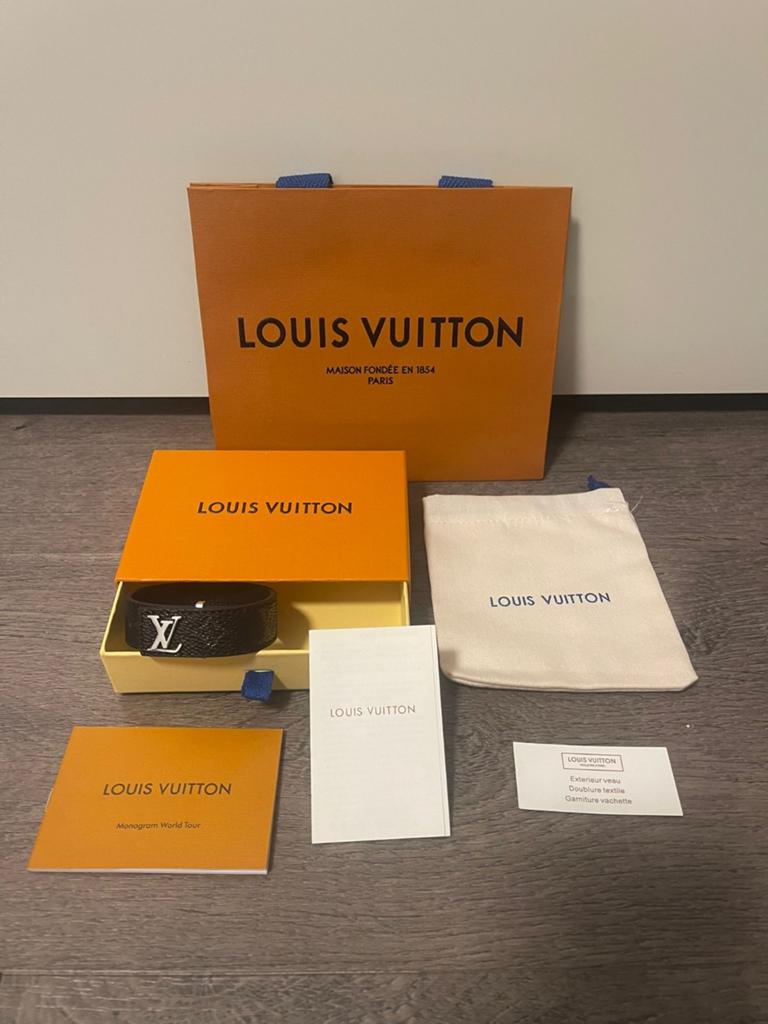 Louis Vuitton Armband - Stijlvol en Authentiek, Verzenden, Zo goed als nieuw, Zwart, Leer
