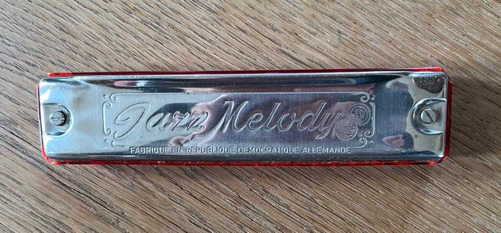 Vintage Jazz Melody Mondharmonica - DDR, Ophalen of Verzenden, Gebruikt, Diatonisch, Overige typen