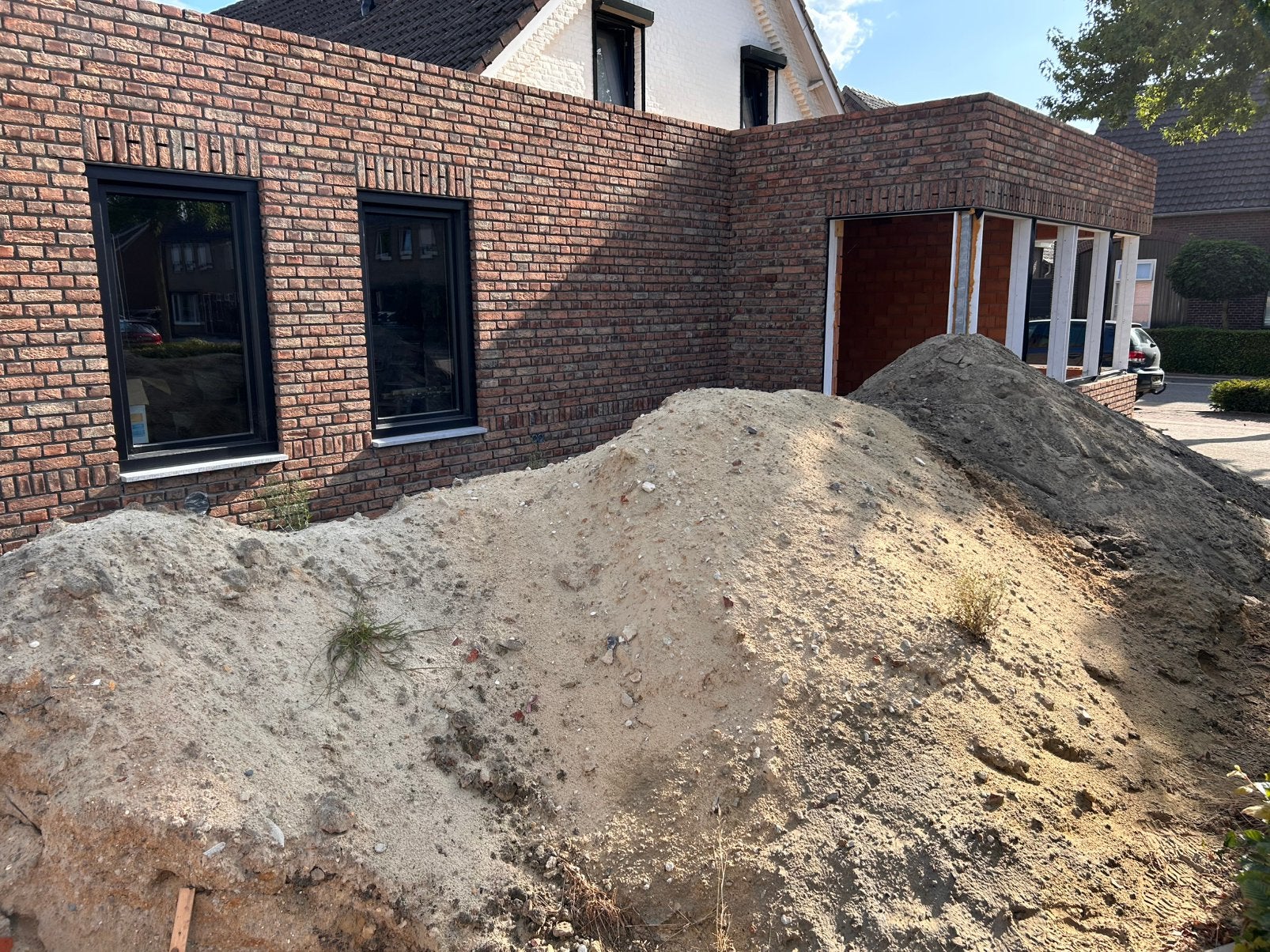 Zand geel en zwart, Tuin en Terras, Zand, Ophalen, Gebruikt, Overige typen