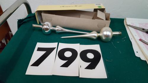 799 ] ,pieken zilver kleurig glas, Diversen, Kerst, Ophalen of Verzenden, 'T Olde Gre-j, Info@toldegrej.nl, Endepoelstraat 20f Didam