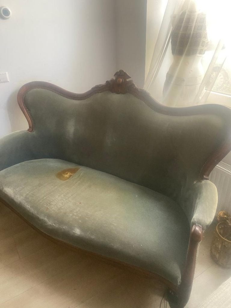 Sofa (opknapper qua stoffering), Huis en Inrichting, Ophalen, Gebruikt, 150 tot 200 cm, Tweepersoons
