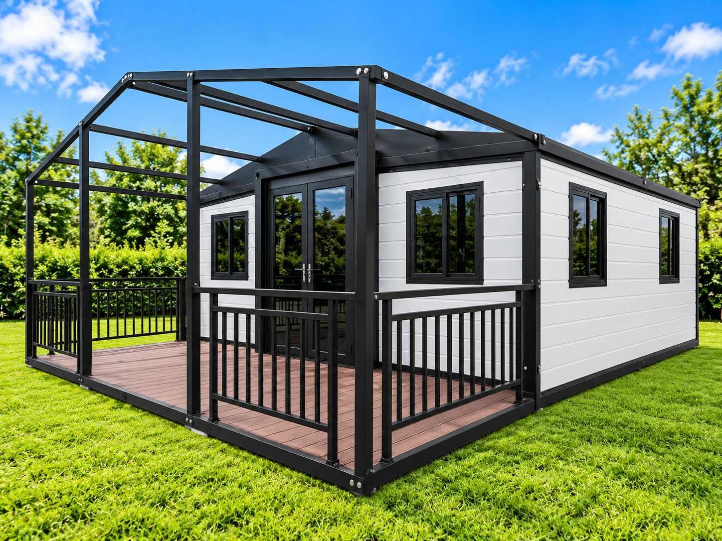 Rhino Houses 20ft balcony Wit Tiny house