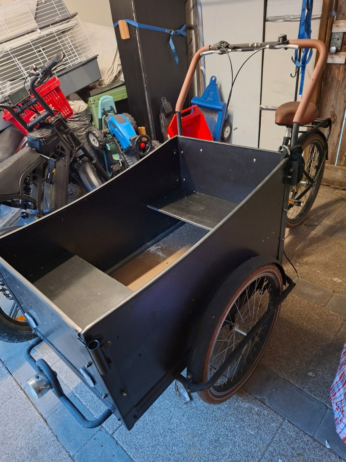 Bakfiets troy - Ideaal voor goederen of kinderen, Terugtraprem, Gebruikt, Goederen, Ophalen