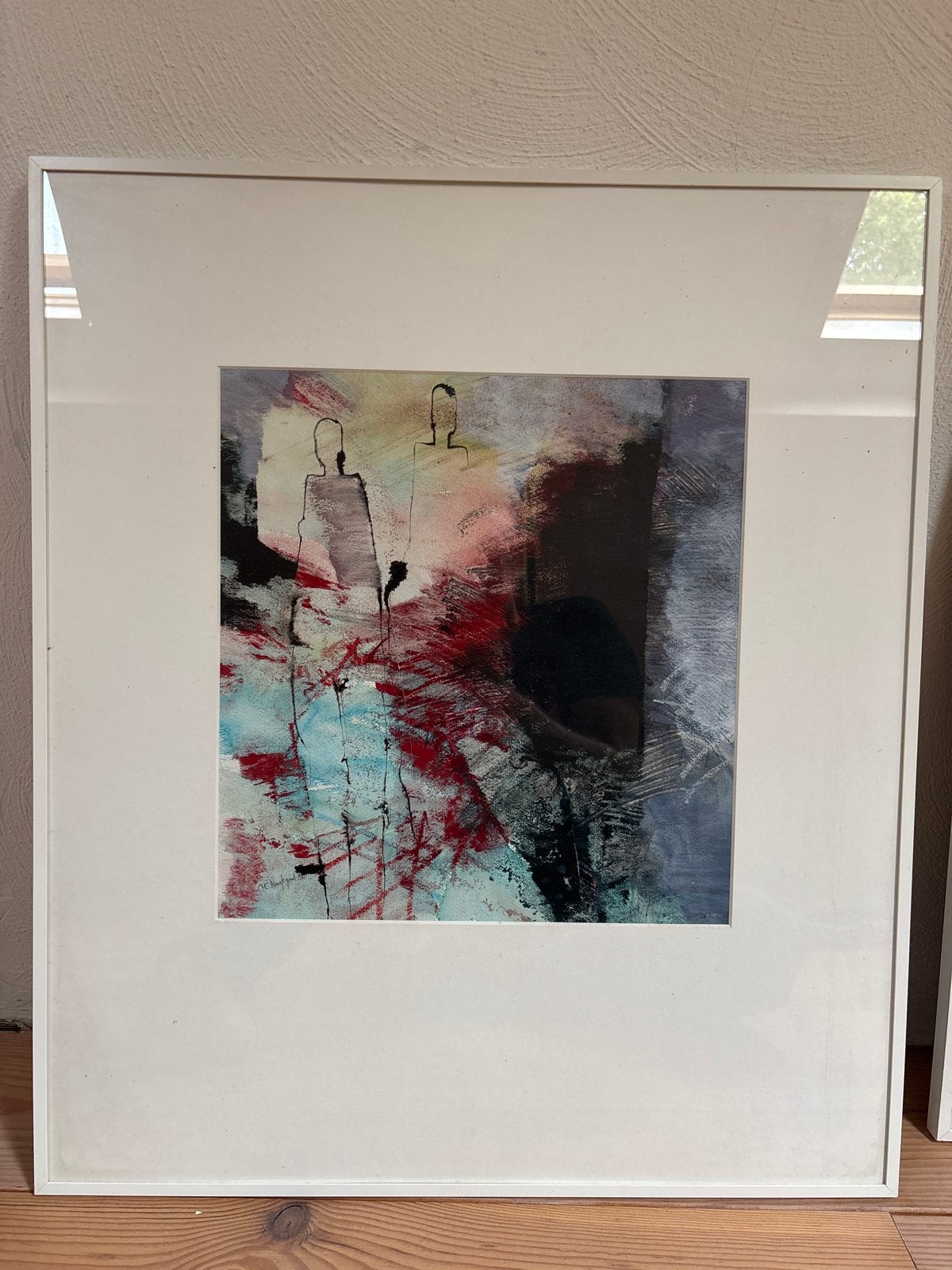 Aquarel Marjan Nagtegaal - Gestileerde Figuren, Ophalen of Verzenden